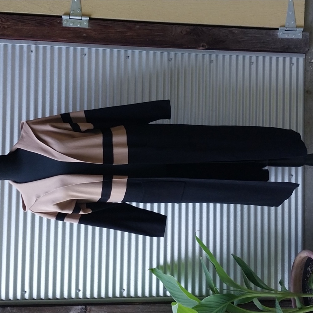 MISSLOOK Hooded Open Front Cardigan M